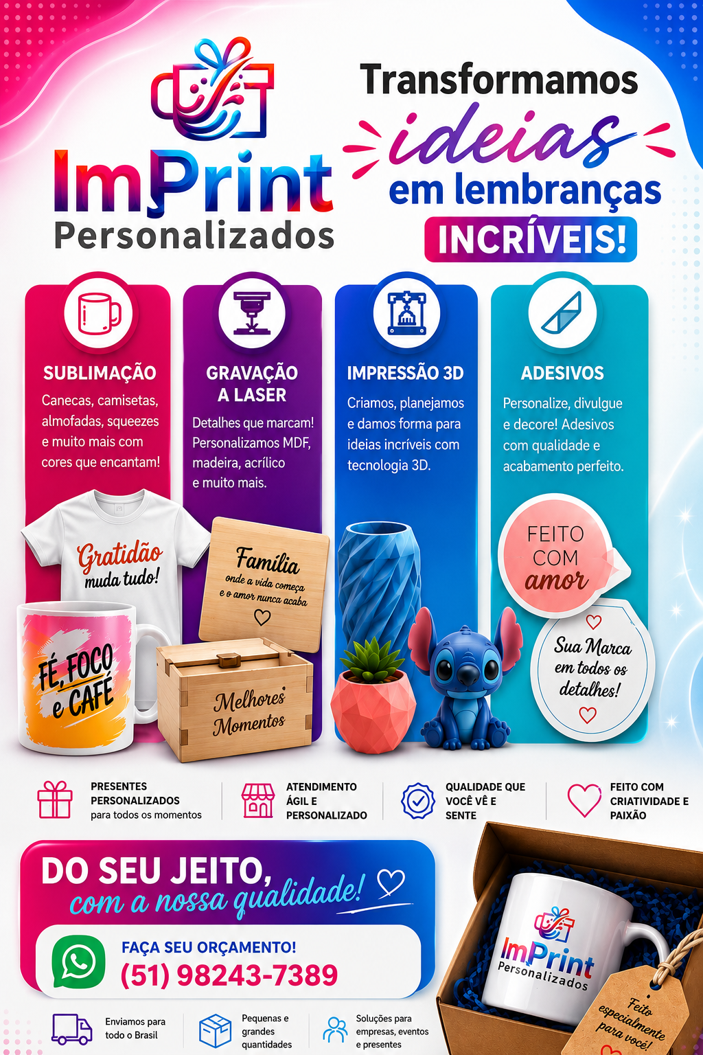 ImPrint Personalizados - Produtos personalizados